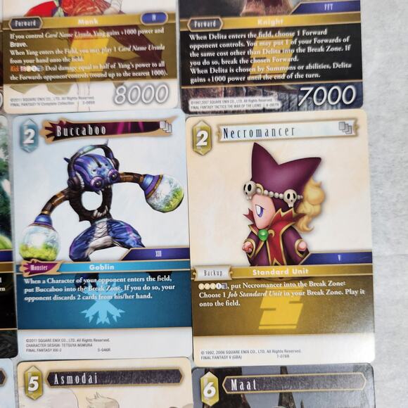 Final Fantasy TCG Lot Of 18 Rare, Hero, And Legend VG+ Pre-owned - Picture 5 of 11